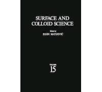 Surface And Colloid Science