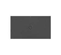 Receveur de douche au sol Bette avec support de receveur minimum et antidérapant Pro ,160x90cm, 5966-400AE,T1, Couleur: corbeau