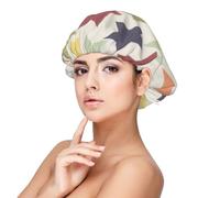 Surface colorée en étoile,Bonnet de nuit en satin pour adulte - Bonnet de nuit élastique pour femme, couvre-cheveux de nuit