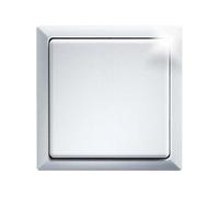 Surface commutateur sans Fil, Batterie, Leitungslos avec Surface Interrupteur à Bascule Double à Bascule, Lot de 1, Blanc Brillant, FT4 °F WG