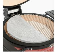 Surface de cuisson demi-lune - KAMADO JOE - Classic 18 po - Pierre ollaire - 18,3x8,7x0,8 po - Divide & Conquer