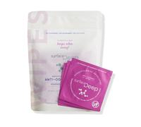 Surface Deep Lot de 30 lingettes déodorantes, développées et brevetées par des dermatologues, lingettes corporelles anti-odeurs, formule naturelle, déodorant adapté aux voyages, parfaites pour les
