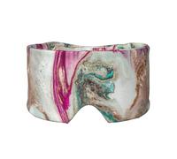 Surface en marbre violet, vert et doré,Masque pour les yeux bloquant la lumière Cache-yeux et cache-oreilles pour le sommeil