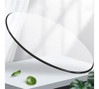 Surface en verre trempé de rechange pour table de salle à manger ronde, disponible en tailles de 38 cm, 50 cm, 75 cm, 88 cm, 100 cm.