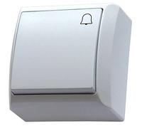 Surface Monté Bouton Base Réactif Push Release Porte Cloche Interrupteur Blanc