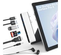 Surface Pro 9 Hub Docking Station, 7 In 1 Triple Display Surface Pro 9 Zubehör Mit 4K Hdmi +8K Video Display Usb-C Thunerbolt 4 (40G Data+100W Charge), 3.5Mm Audio Für Surface Pro [YIN4180165]