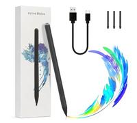 Surface Stylet avec 4096 niveaux de pression pour Microsoft Surface avec détection de paume, bouton de gomme, aimant, USB-C et pointe en fibre capacitive pour Surface Pro 13/12/11/10/9/8/7/ordinateur