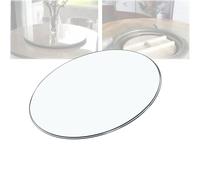 Surface Transparent Plateau de Table Rond en Verre Trempé, Plateau de Remplacement 40 45 50 60 cm Dessus de Table avec Bord Lisse Sécurisé(68cm/26.7inch)