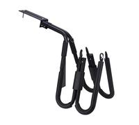 Surfboard Rack, Bike Board Carrier, Universal Side Mounting, Padded Protective Cradle Hook, Stable Outdoor Travel Solution, Watersports Transport Kit, Silver Lightweight Holder for Mountain