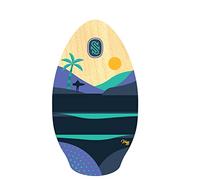 Surfboard SkimOne 39 100cm Kauai Violet Turquoise