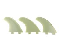 Surfboard Tail Fin Set 3pcs, Nylon Plastique et Fibre de Verre, Léger Jade - Performance Stable, Installation Facile, Adapté Long Board et Stand Up Paddle