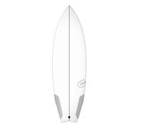 Surfboard TORQ TEC RVR River Surf 5.2 Quad Shortboard Blanc