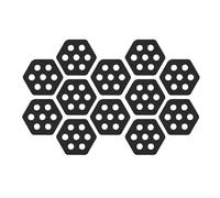 Surfboard Traction Pad - Anti Slip Grip Pad Set of 12 Surf Deck EVA Pads | Maximum Foot Control , Water Sports Gear for Fitness Kayak Fishing Beach Trips Outdoor Fun Backyard Summer