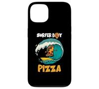 Surfer Boy pour ceux qui aiment surfer et manger des pizzas en été Coque pour iPhone 13