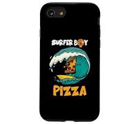 Surfer Boy pour ceux qui aiment surfer et manger des pizzas en été Coque pour iPhone SE (2020) / 7 / 8