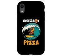 Surfer Boy pour ceux qui aiment surfer et manger des pizzas en été Coque pour iPhone XR
