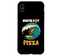 Surfer Boy pour ceux qui aiment surfer et manger des pizzas en été Coque pour iPhone XS Max