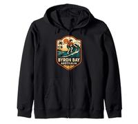Surfer Byron Bay Australia Retro Surfs Up pour Homme Sweat à Capuche