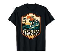 Surfer Byron Bay Australia Retro Surfs Up pour Homme T-Shirt