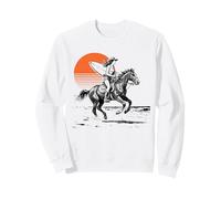 Surfer Cowgirl Sunset - Western Surf, Surf, Vie à la Plage Sweatshirt