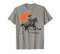 Surfer Cowgirl Sunset - Western Surf, Surf, Vie à la Plage T-Shirt