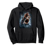 Surfer Dude Shark sautant Hors de l'eau Illustration pour l'océan Sweat à Capuche