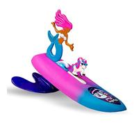 Surfer Dudes Legends & Surfer Pets Jouet de plage pour animal domestique et planche de surf Motif pipeline nacré et cristal