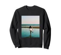 Surfer Girl (Photo réaliste) Surf Été/Mer Plage élégante Sweatshirt
