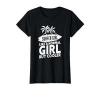 Surfer Girl Planche de Surf Amusante T-Shirt Graphique avec Valeur