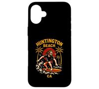 Surfer Huntington Beach CA Retro Surfs Up pour Homme Coque pour iPhone 16 Plus