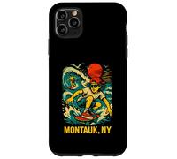 Surfer Montauk NY Vintage Coastal Living pour Hommes Coque pour iPhone 11 Pro Max