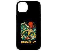 Surfer Montauk NY Vintage Coastal Living pour Hommes Coque pour iPhone 14 Plus