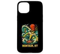 Surfer Montauk NY Vintage Coastal Living pour Hommes Coque pour iPhone 15 Plus