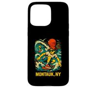 Surfer Montauk NY Vintage Coastal Living pour Hommes Coque pour iPhone 15 Pro Max