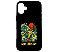 Surfer Montauk NY Vintage Coastal Living pour Hommes Coque pour iPhone 16 Plus