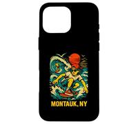 Surfer Montauk NY Vintage Coastal Living pour Hommes Coque pour iPhone 16 Pro Max