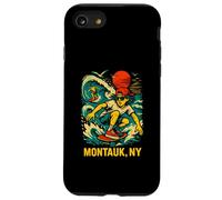 Surfer Montauk NY Vintage Coastal Living pour Hommes Coque pour iPhone SE (2020) / 7/8