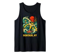 Surfer Montauk NY Vintage Coastal Living pour Hommes Débardeur
