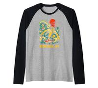 Surfer Montauk NY Vintage Coastal Living pour Hommes Manche Raglan