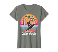 Surfer Pogue-Life-Outer-Banks Lampes rétro Effet vieilli T-Shirt