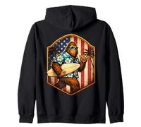 Surfer Sasquatch Big Foot Surf Lover Surf Dude Shaka USA Sweat à Capuche
