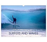 SURFERS AND WAVES (Wall Calendar 2027 DIN A3 landscape), CALVENDO 12 Month Wall Calendar: Feel the waves and the power of nature