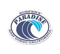 Surfers Paradise San Diego California Sticker Decal Waves Surfing
