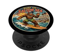 Surfeur Bigfoot de Salton Sea PopSockets PopGrip Adhésif