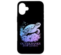 Surfeur de Tortues de mer de Caroline du Nord à Outer Banks Coque pour iPhone 16 Plus