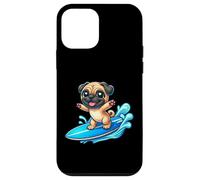 Surfeur Mignon Carlin avec Planche de Surf été Coque pour iPhone 12 Mini