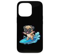 Surfeur Mignon Carlin avec Planche de Surf été Coque pour iPhone 13 Pro