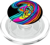 Surfeur sur Une Vague Plage Sport PopSockets PopGrip pour MagSafe