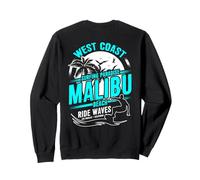 Surfeurs de la côte Ouest de la Californie de Malibu Beach Sweatshirt