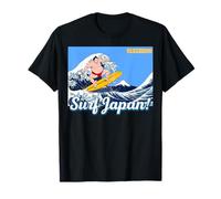 Surfez au Japon ! Lutteur de Sumo et de Surf T-Shirt